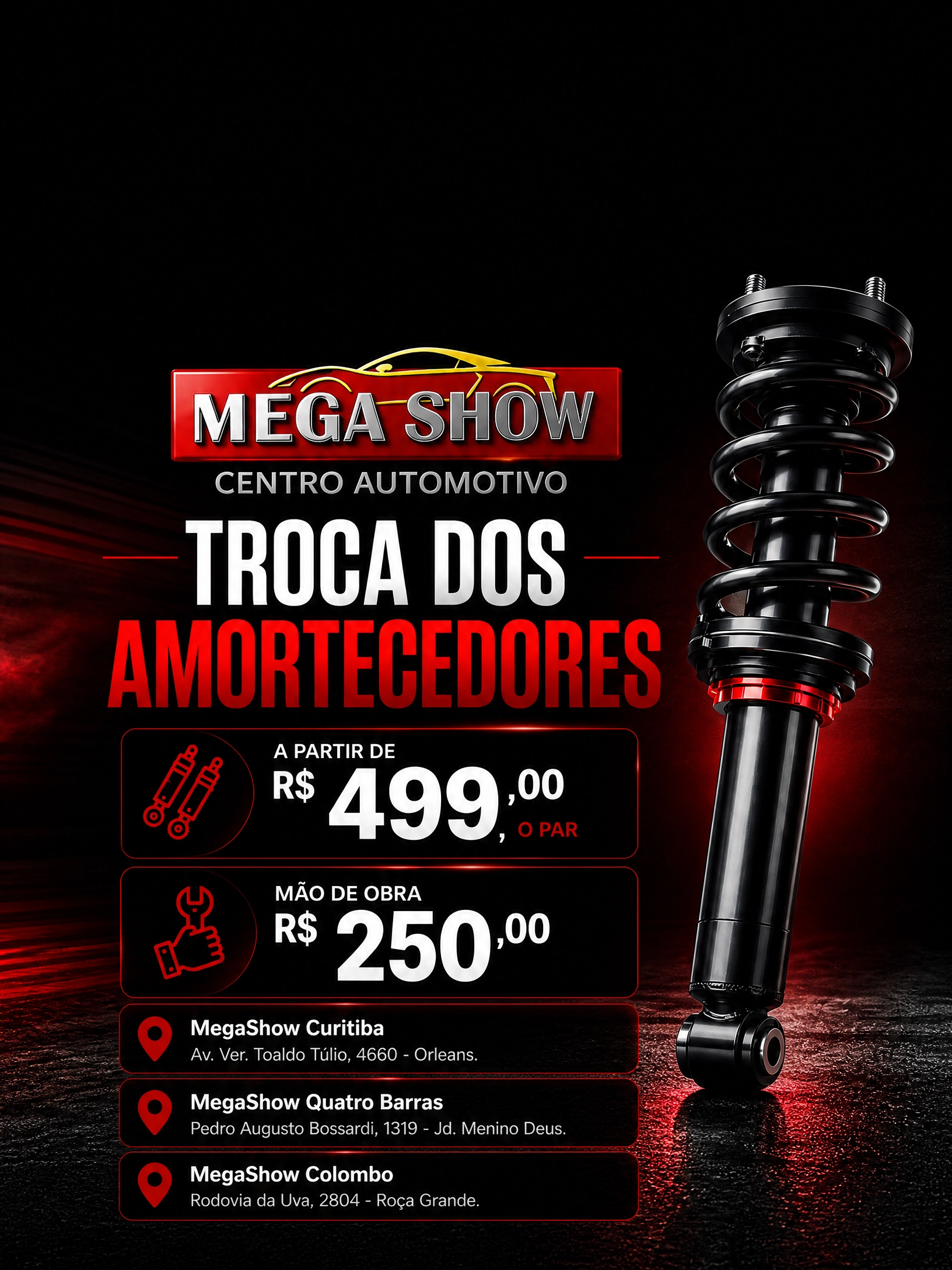 Troca de Amortecedores